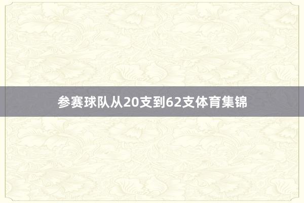参赛球队从20支到62支体育集锦