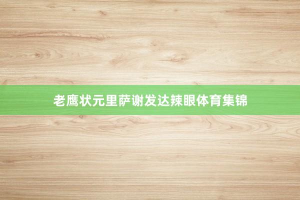 老鹰状元里萨谢发达辣眼体育集锦