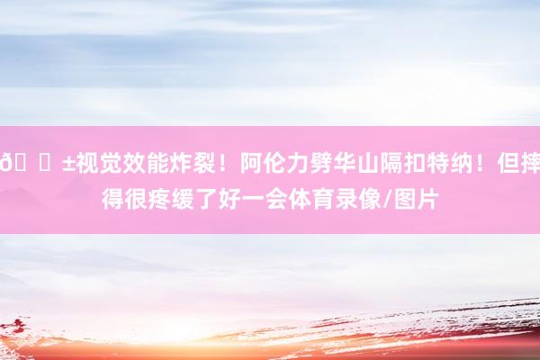 😱视觉效能炸裂！阿伦力劈华山隔扣特纳！但摔得很疼缓了好一会体育录像/图片