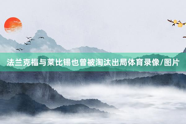 法兰克福与莱比锡也曾被淘汰出局体育录像/图片