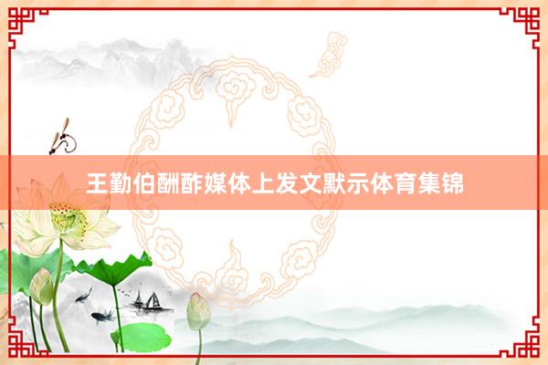王勤伯酬酢媒体上发文默示体育集锦