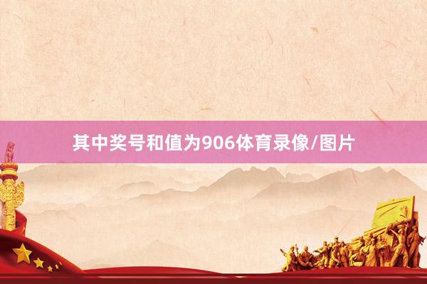 其中奖号和值为906体育录像/图片