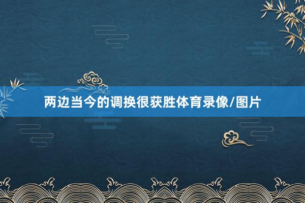 两边当今的调换很获胜体育录像/图片