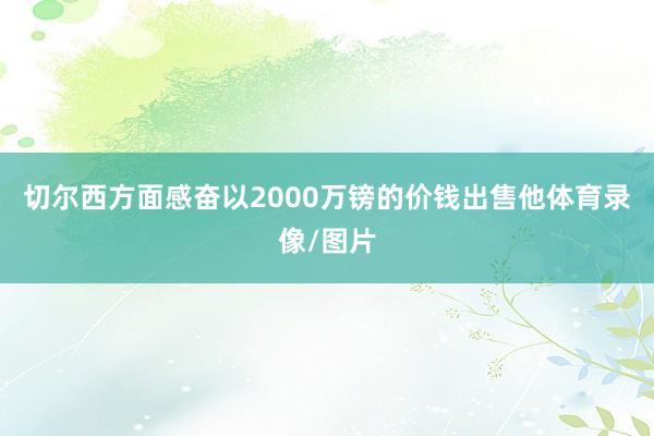 切尔西方面感奋以2000万镑的价钱出售他体育录像/图片