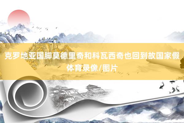 克罗地亚国脚莫德里奇和科瓦西奇也回到故国家假体育录像/图片