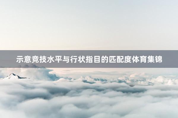 示意竞技水平与行状指目的匹配度体育集锦