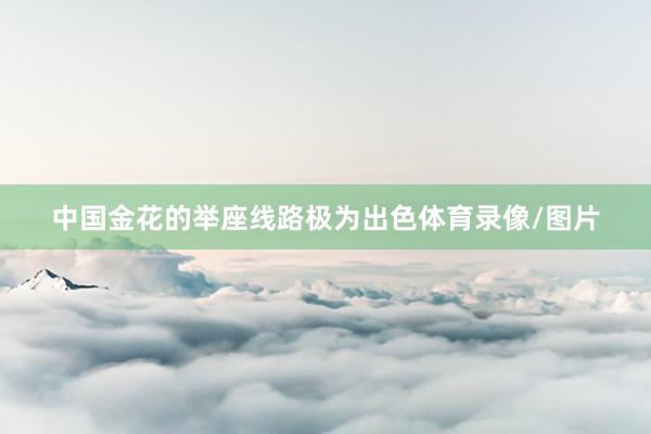 中国金花的举座线路极为出色体育录像/图片