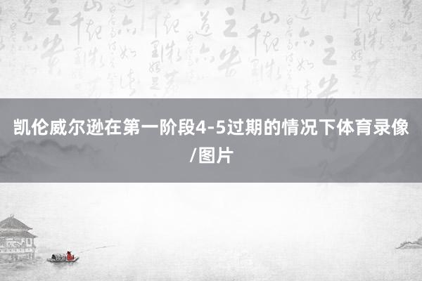 凯伦威尔逊在第一阶段4-5过期的情况下体育录像/图片