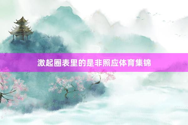 激起圈表里的是非照应体育集锦