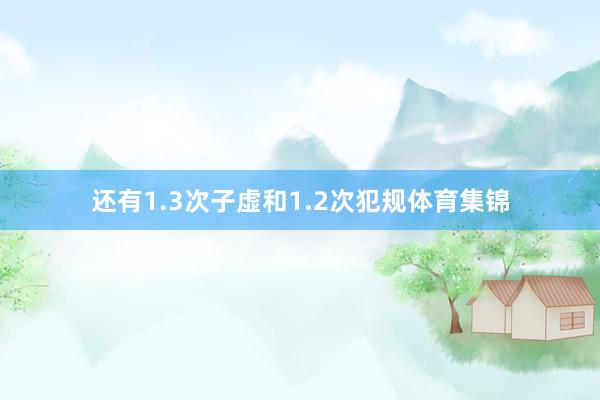 还有1.3次子虚和1.2次犯规体育集锦