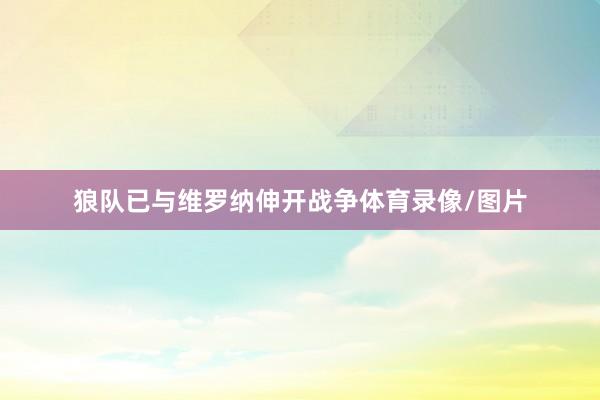 狼队已与维罗纳伸开战争体育录像/图片