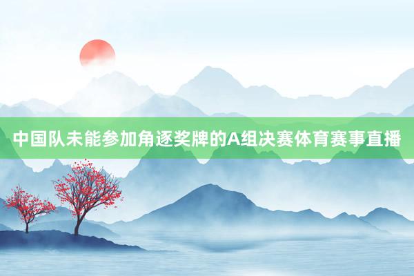 中国队未能参加角逐奖牌的A组决赛体育赛事直播
