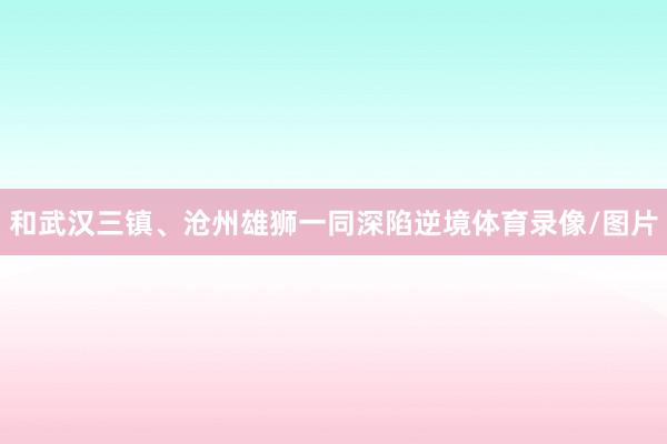 和武汉三镇、沧州雄狮一同深陷逆境体育录像/图片