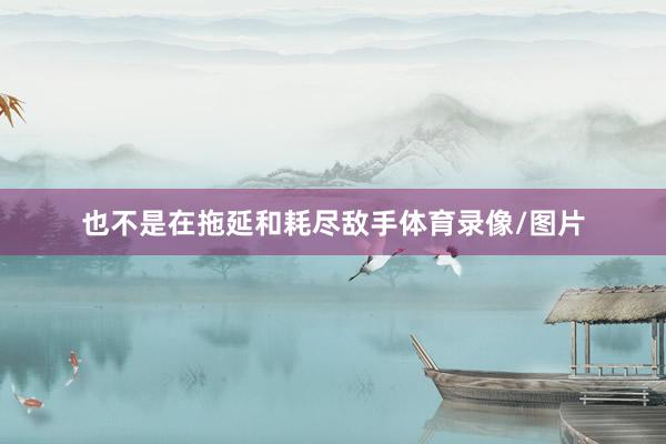 也不是在拖延和耗尽敌手体育录像/图片