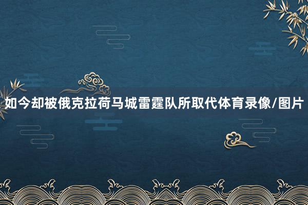 如今却被俄克拉荷马城雷霆队所取代体育录像/图片