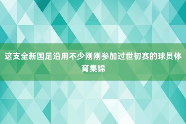这支全新国足沿用不少刚刚参加过世初赛的球员体育集锦