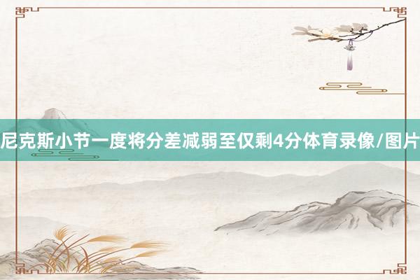 尼克斯小节一度将分差减弱至仅剩4分体育录像/图片