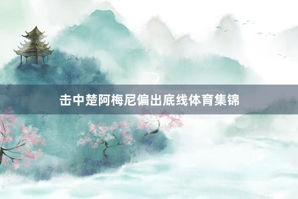 击中楚阿梅尼偏出底线体育集锦