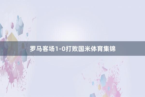 罗马客场1-0打败国米体育集锦