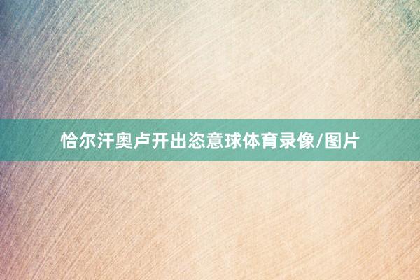 恰尔汗奥卢开出恣意球体育录像/图片