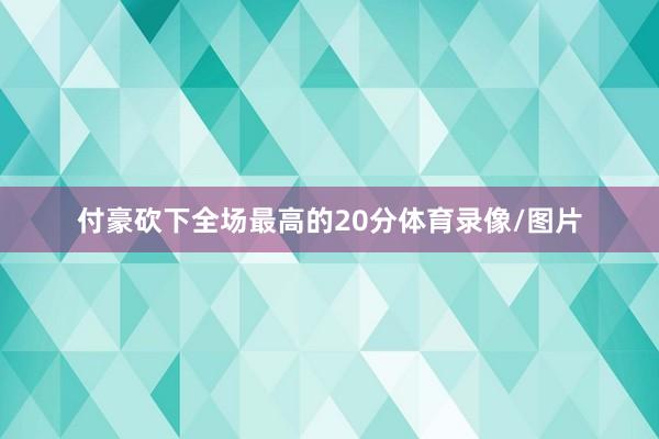 付豪砍下全场最高的20分体育录像/图片