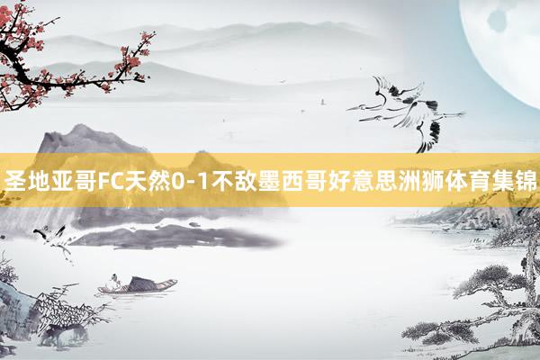 圣地亚哥FC天然0-1不敌墨西哥好意思洲狮体育集锦